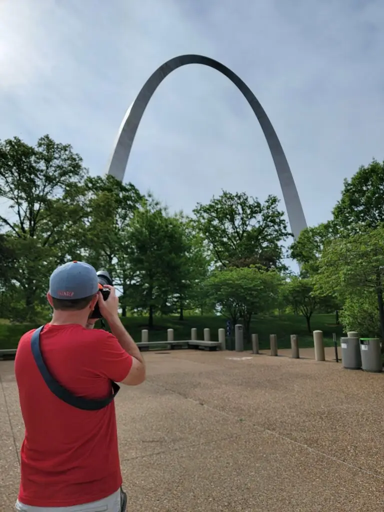 Rick in STL at the Gateway Arch